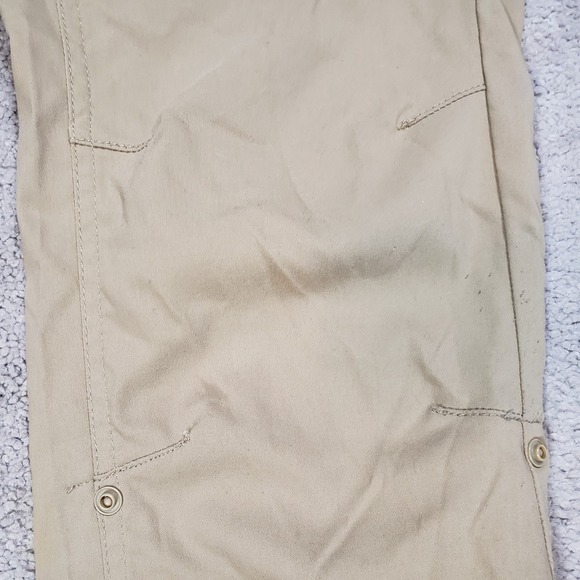 Prana Halle Hiking Pants Women's 6 Tan Low Rise Straight Stretch Roll Up Hem - Picture 7 of 13
